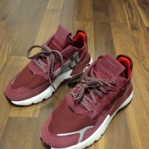 adidas nite jogger 3m burgundy